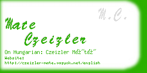 mate czeizler business card